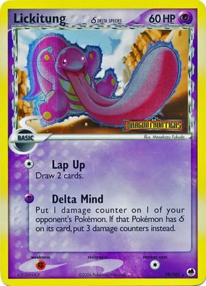 Lickitung (19/101) (Delta Species) (Stamped) [EX: Dragon Frontiers] - Pokemon Single