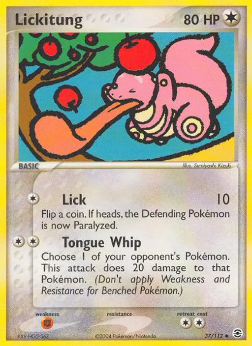 Lickitung (37/112) [EX: FireRed & LeafGreen] - Pokemon Single