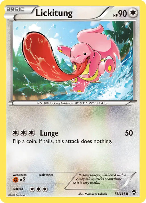 Lickitung (78/111) [XY: Furious Fists] - Pokemon Single