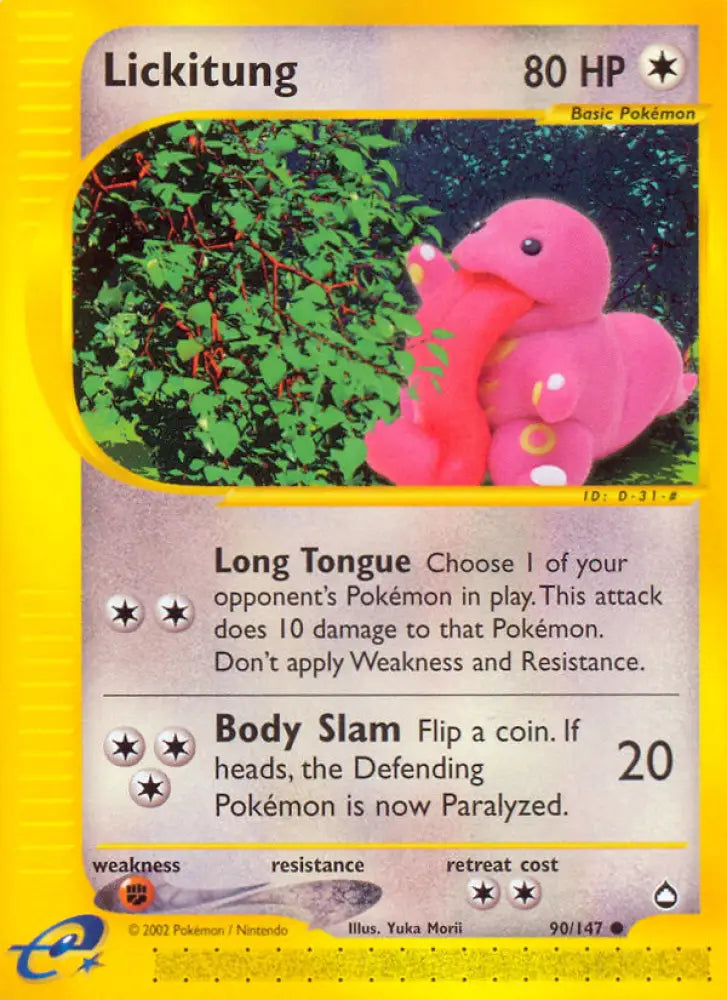 Lickitung (90/147) [Aquapolis] - Pokemon Single