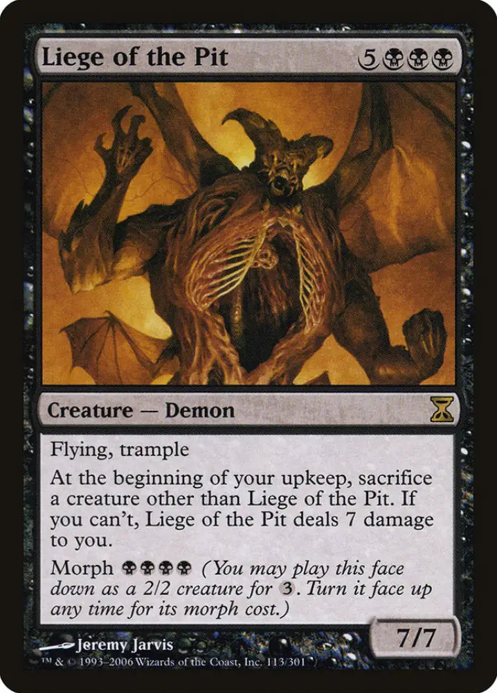 Liege of the Pit [Time Spiral] - MTG Single