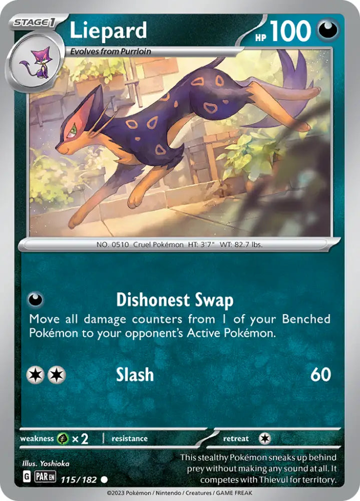 Liepard (115/182) [Scarlet & Violet: Paradox Rift] - Pokemon Single