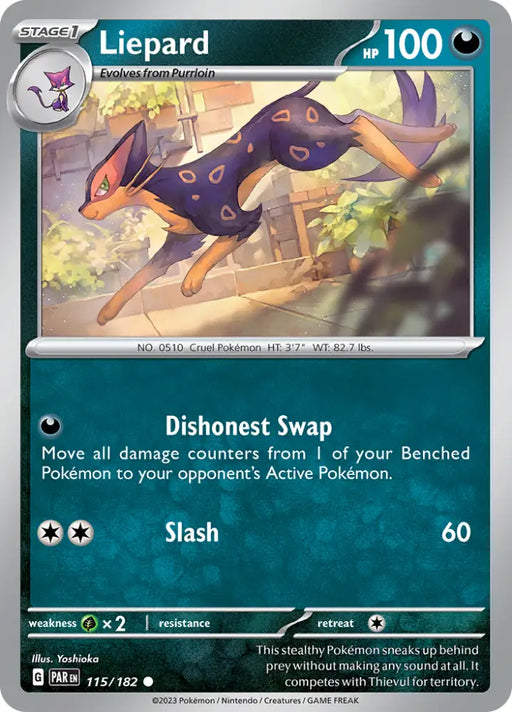 Liepard (115/182) [Scarlet & Violet: Paradox Rift] - Pokemon Single