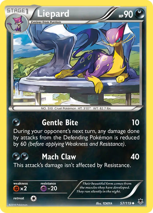 Liepard (57/119) [XY: Phantom Forces] - Pokemon Single