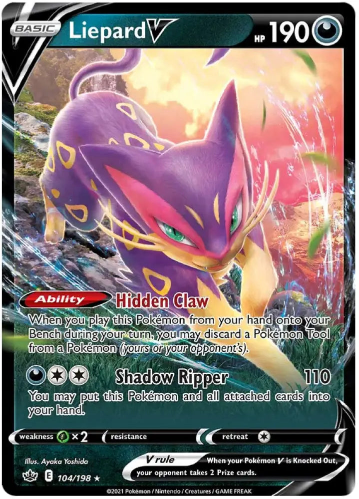 Liepard V (104/198) [Sword & Shield: Chilling Reign] - Pokemon Single