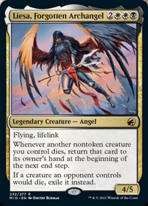 Liesa Forgotten Archangel [Innistrad: Midnight Hunt] - MTG Single