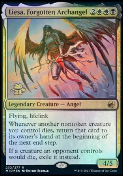 Liesa Forgotten Archangel [Innistrad: Midnight Hunt Prerelease Promos] - MTG Single