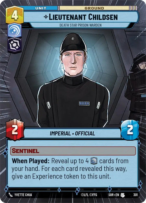 Lieutenant Childsen - Death Star Prison Warden (Hyperspace) (301) [Spark of Rebellion] - Star Wars: Unlimited Single