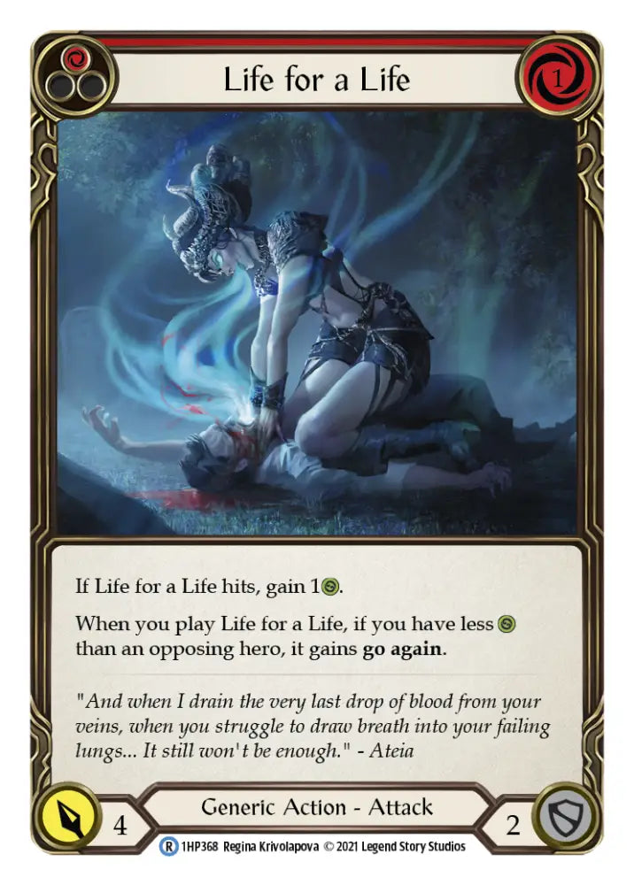 Life for a Life (Red) [1HP368] (History Pack 1) - Flesh And Blood Single