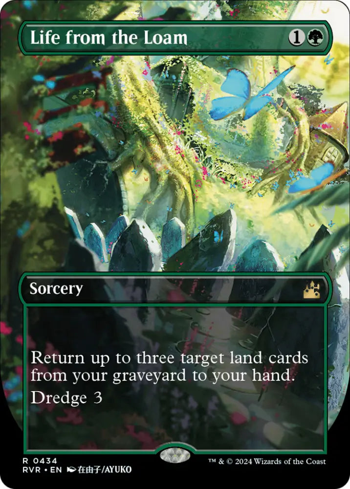 Life from the Loam (Anime Borderless) [Ravnica Remastered] - MTG Single