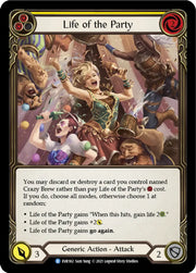 Life of the Party (Yellow) [Everfest] 1st Edition Normal - Flesh And Blood Single