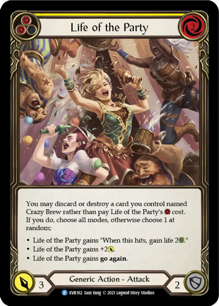 Life of the Party (Yellow) [Everfest] 1st Edition Normal - Flesh And Blood Single