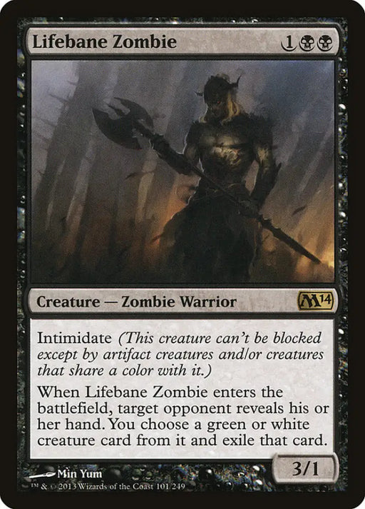 Lifebane Zombie [Magic 2014] - MTG Single