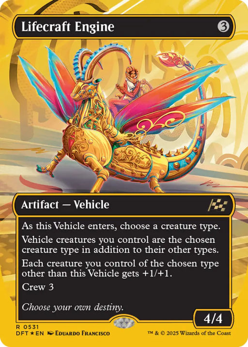 Lifecraft Engine (Borderless) (First-Place Foil) [Aetherdrift] - MTG Single