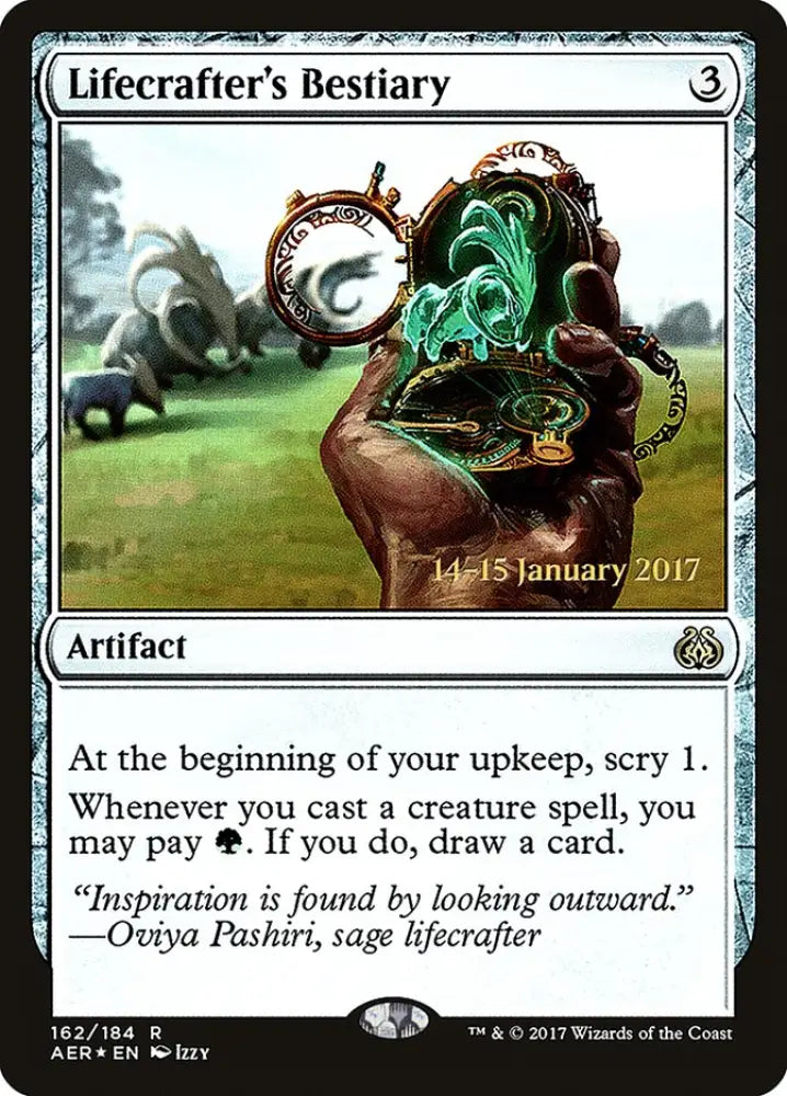 Lifecrafter’s Bestiary [Aether Revolt Prerelease Promos] - MTG Single
