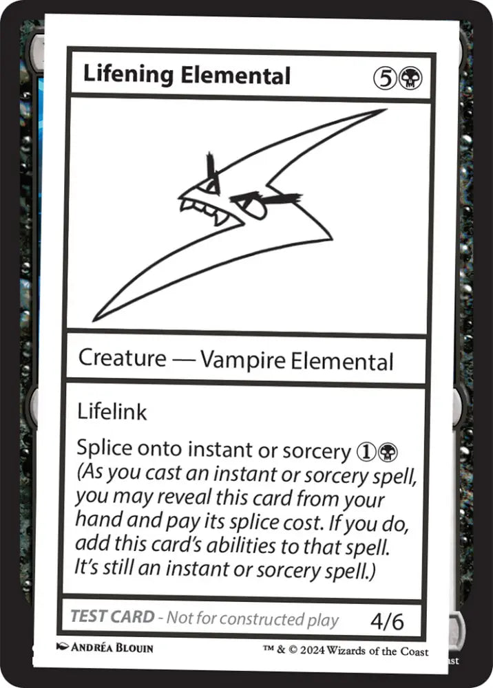 Lifening Elemental [Mystery Booster 2 Playtest Cards] - MTG Single