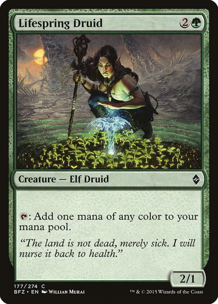 Lifespring Druid [Battle for Zendikar] - MTG Single