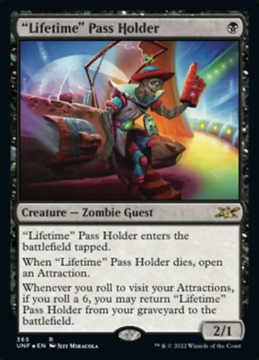 ’Lifetime’ Pass Holder (Galaxy Foil) [Unfinity] - MTG Single