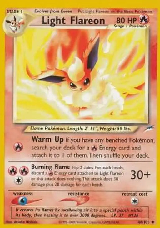 Light Flareon (46/105) [Neo Destiny Unlimited] - Pokemon Single