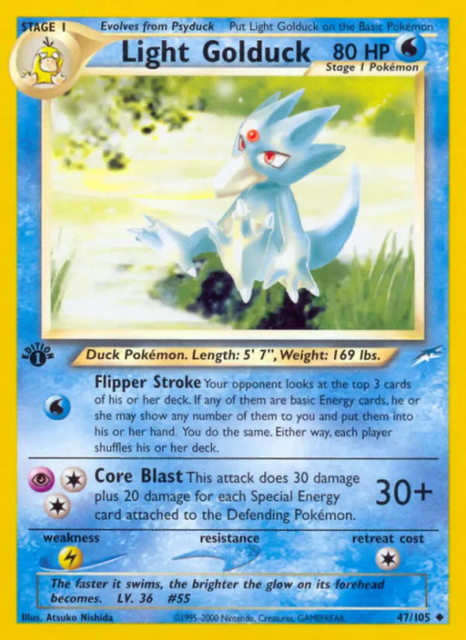 Light Golduck (47/105) [Neo Destiny 1st Edition] - Pokemon Single