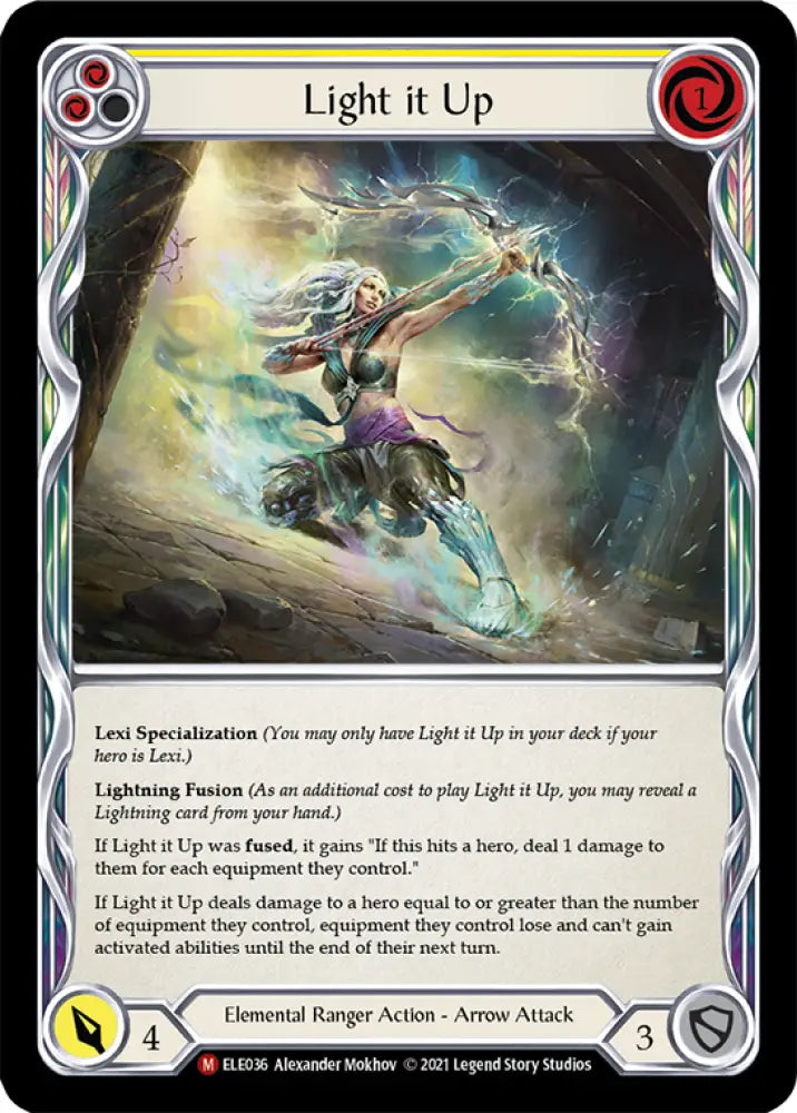 Light it Up [Tales of Aria 1st Edition] 1st Edition Rainbow Foil - Flesh And Blood Single