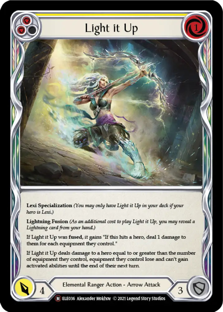 Light it Up [Tales of Aria Unlimited] Unlimited Rainbow Foil - Flesh And Blood Single
