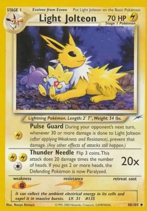 Light Jolteon (48/105) [Neo Destiny Unlimited] - Pokemon Single