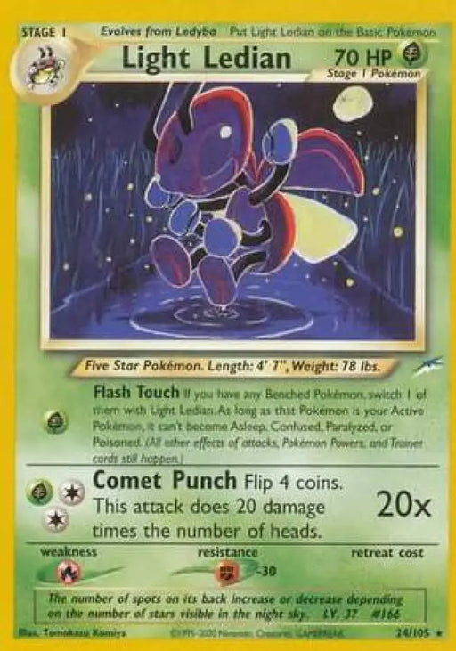 Light Ledian (24/105) [Neo Destiny Unlimited] - Pokemon Single