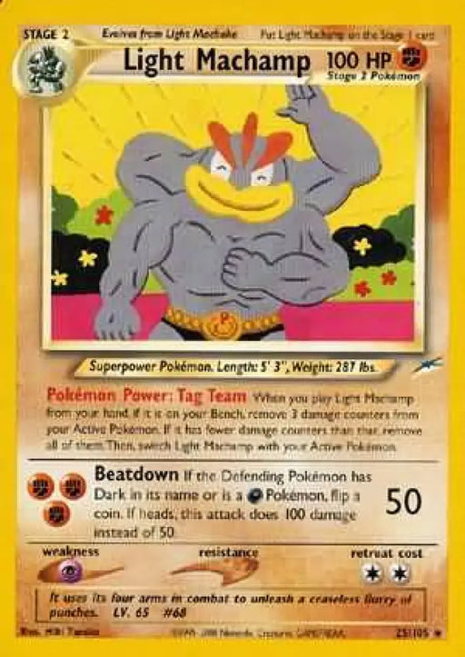 Light Machamp (25/105) [Neo Destiny Unlimited] - Pokemon Single