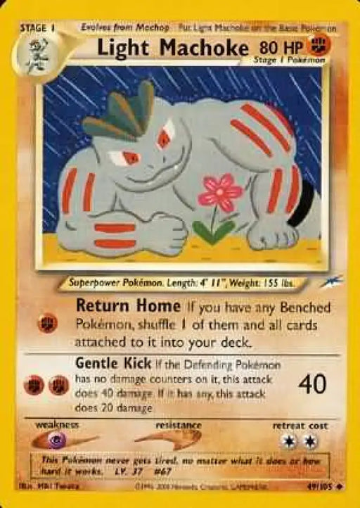 Light Machoke (49/105) [Neo Destiny Unlimited] - Pokemon Single