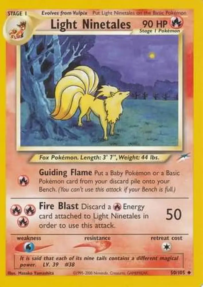 Light Ninetales (50/105) [Neo Destiny Unlimited] - Pokemon Single
