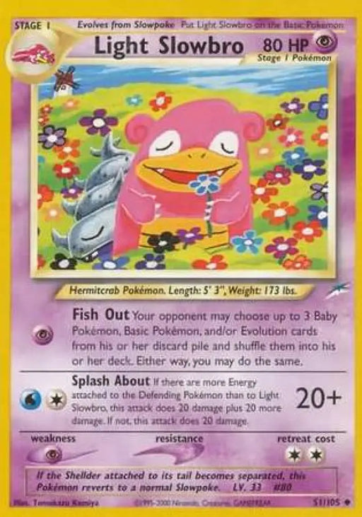 Light Slowbro (51/105) [Neo Destiny Unlimited] - Pokemon Single