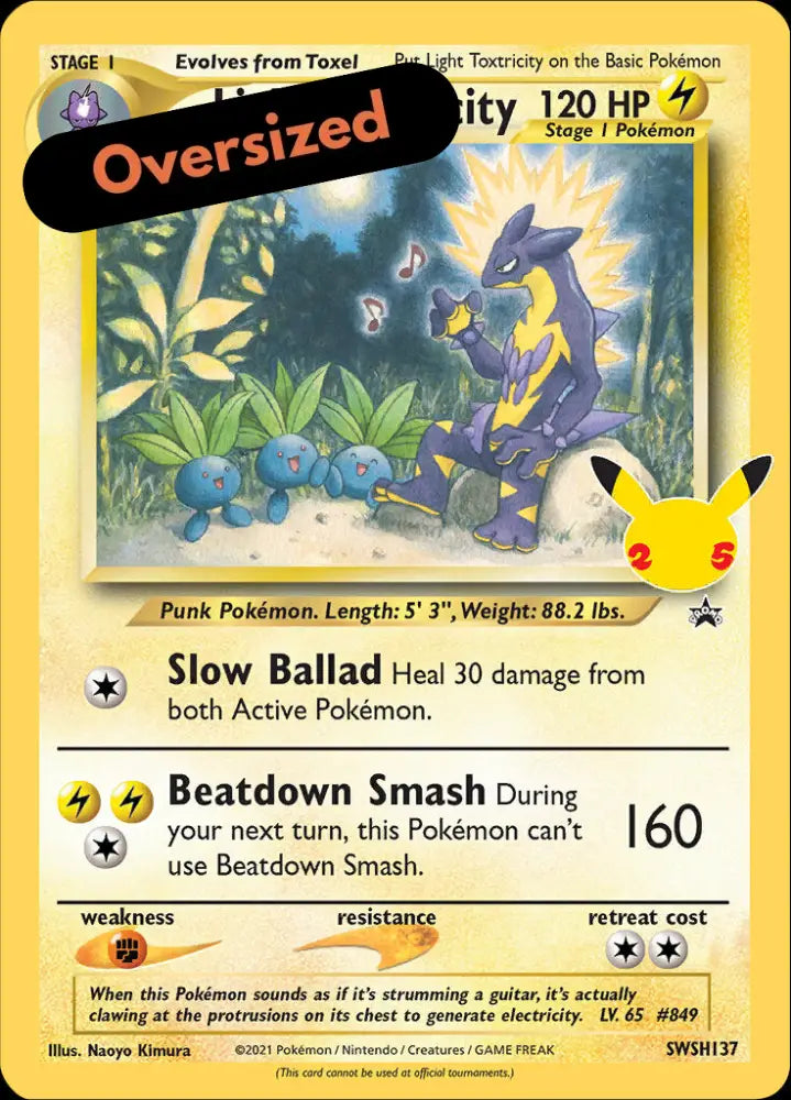 Light Toxtricity (SWSH137) (Jumbo Card) [Sword & Shield: Black Star Promos] - Pokemon Single
