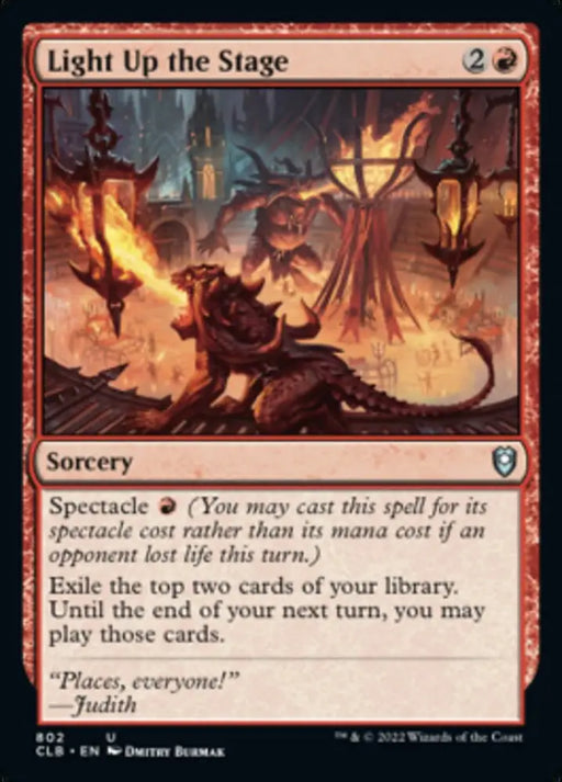 Light Up the Stage [Commander Legends: Battle for Baldur’s Gate] - MTG Single