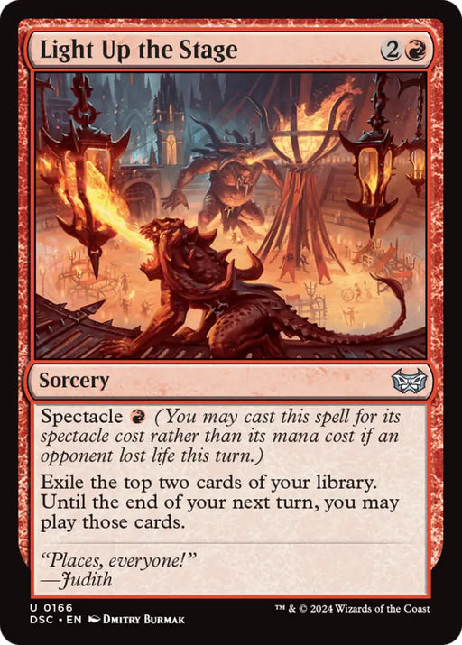 Light Up the Stage [Duskmourn: House of Horror Commander] - MTG Single