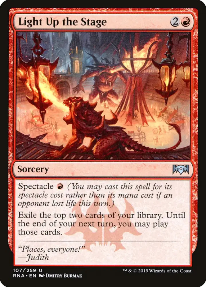 Light Up the Stage [Ravnica Allegiance] - MTG Single