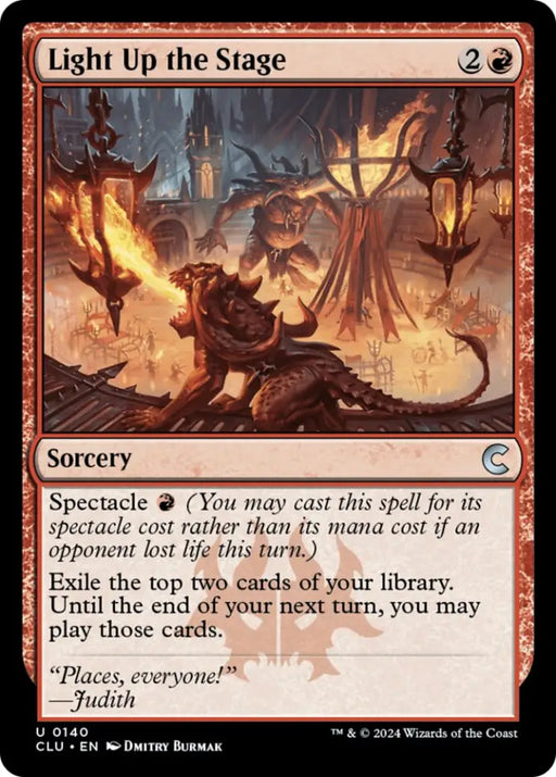 Light Up the Stage [Ravnica: Clue Edition] - MTG Single