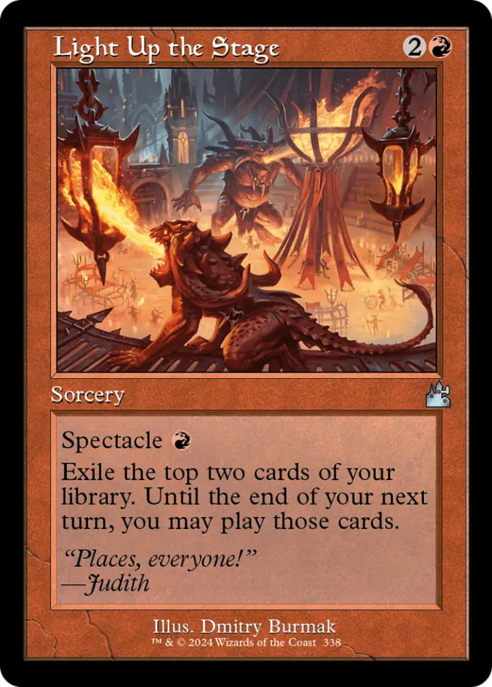 Light Up the Stage (Retro Frame) [Ravnica Remastered] - MTG Single