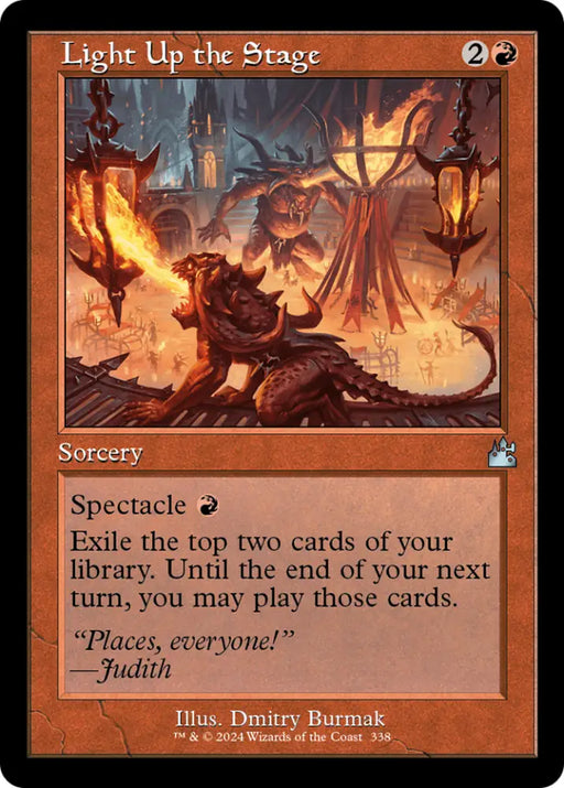 Light Up the Stage (Retro Frame) [Ravnica Remastered] - MTG Single