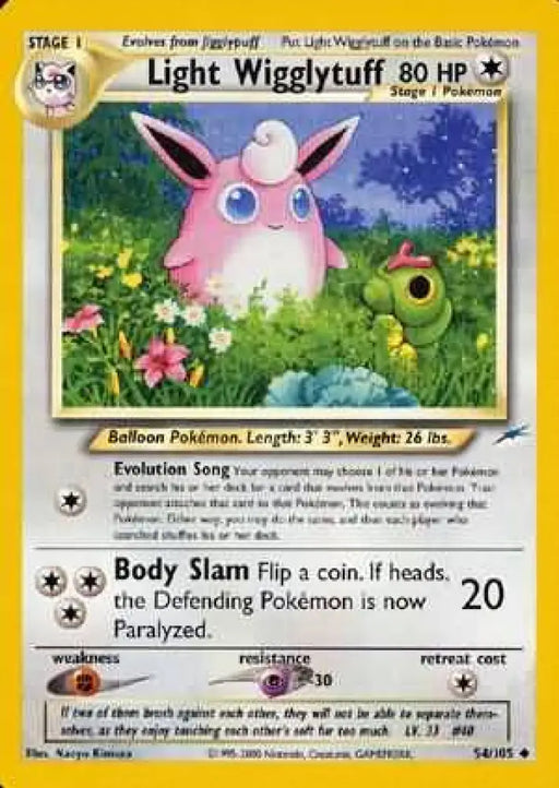 Light Wigglytuff (54/105) [Neo Destiny Unlimited] - Pokemon Single