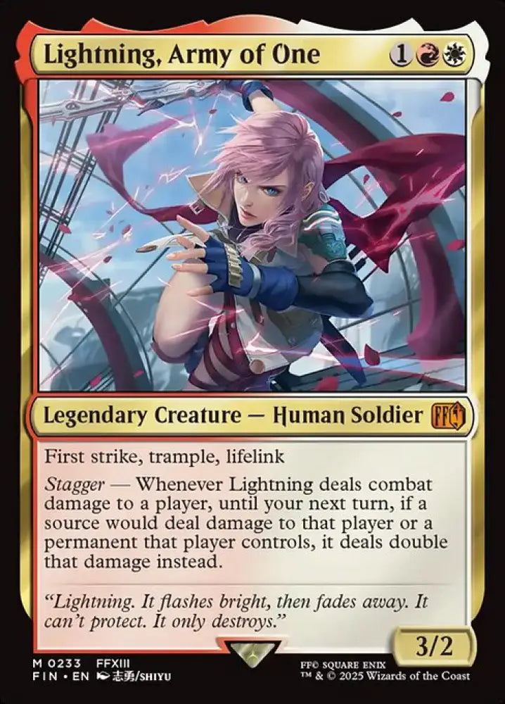 Lightning, Army of One (233) [Final Fantasy]