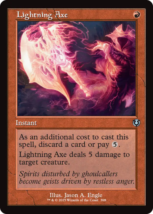 Lightning Axe (Retro Frame) [Innistrad Remastered] - MTG Single