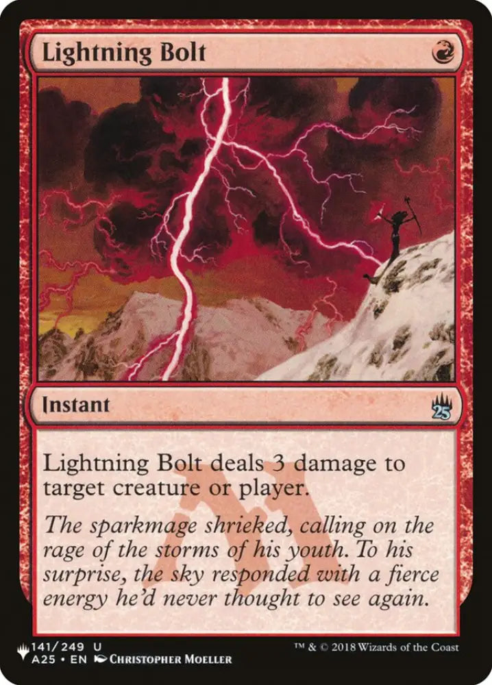 Lightning Bolt (141/249) [The List] - MTG Single