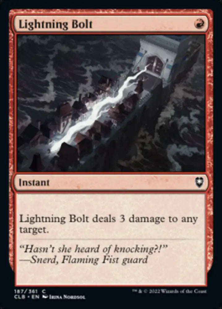 Lightning Bolt [Commander Legends: Battle for Baldur’s Gate] - MTG Single