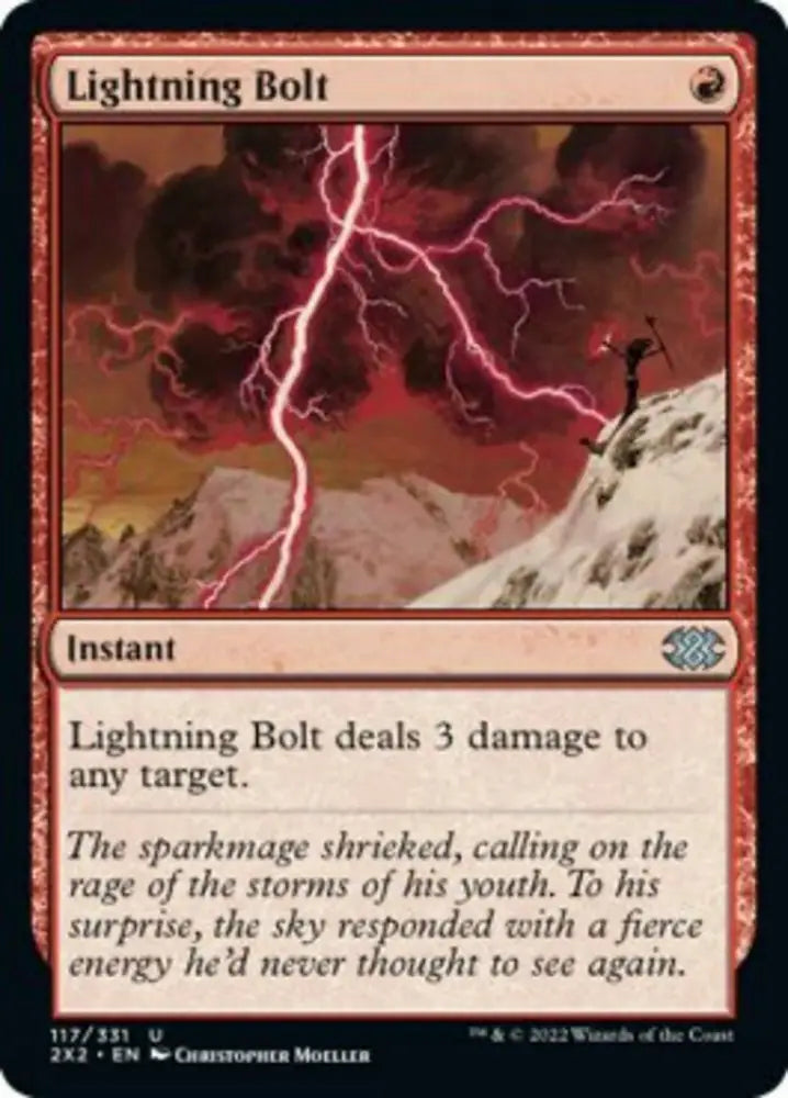 Lightning Bolt [Double Masters 2022] - MTG Single