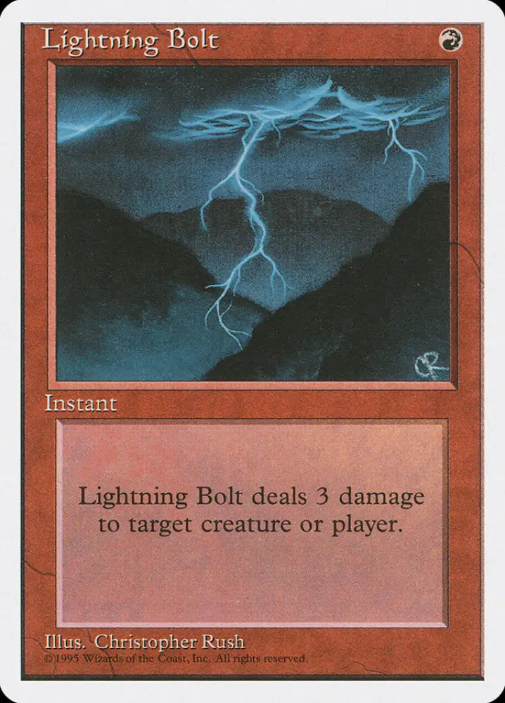 Lightning Bolt [Fourth Edition] - MTG Single