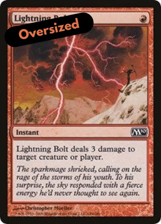 Lightning Bolt (M10) (Oversized) [Oversize Cards] - MTG Single