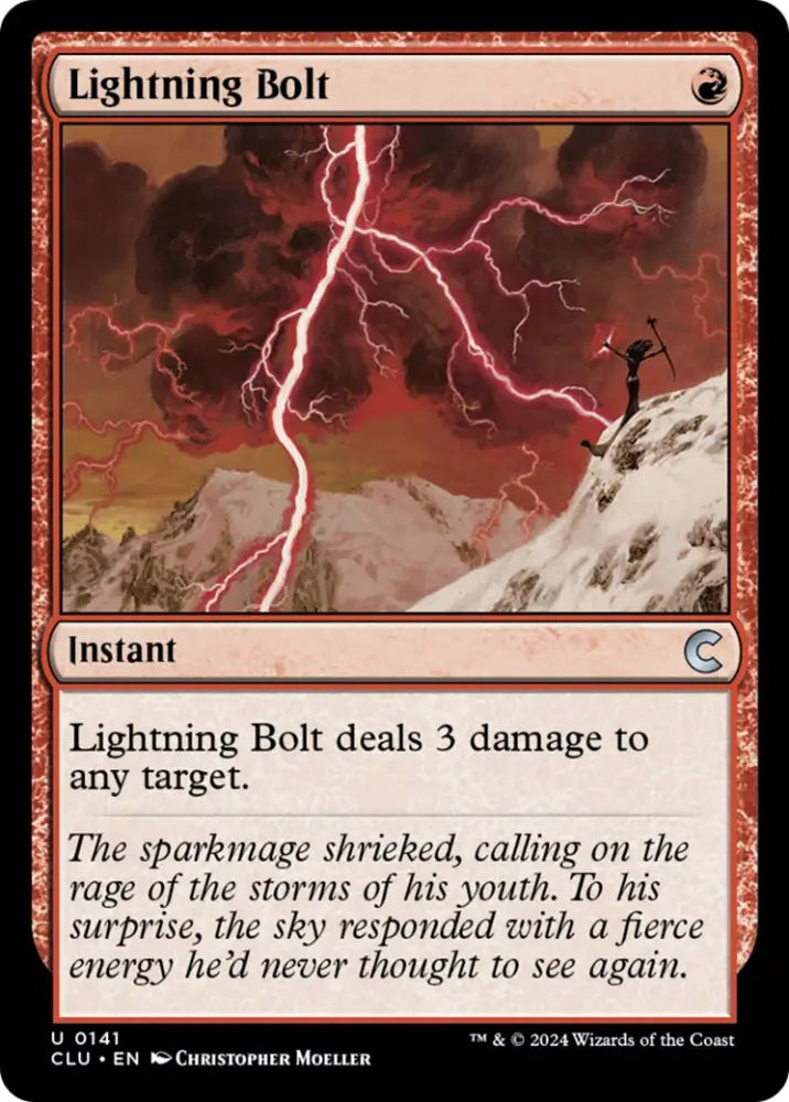 Lightning Bolt [Ravnica: Clue Edition] - MTG Single