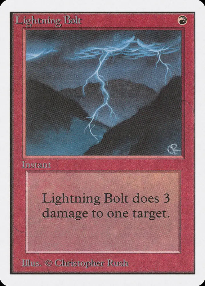 Lightning Bolt [Unlimited Edition] - MTG Single