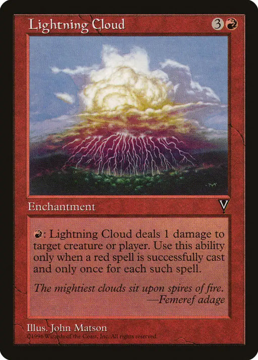 Lightning Cloud [Visions] - MTG Single